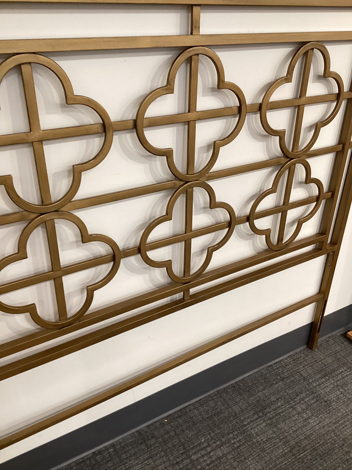 Gold Floral Headboard (A100)