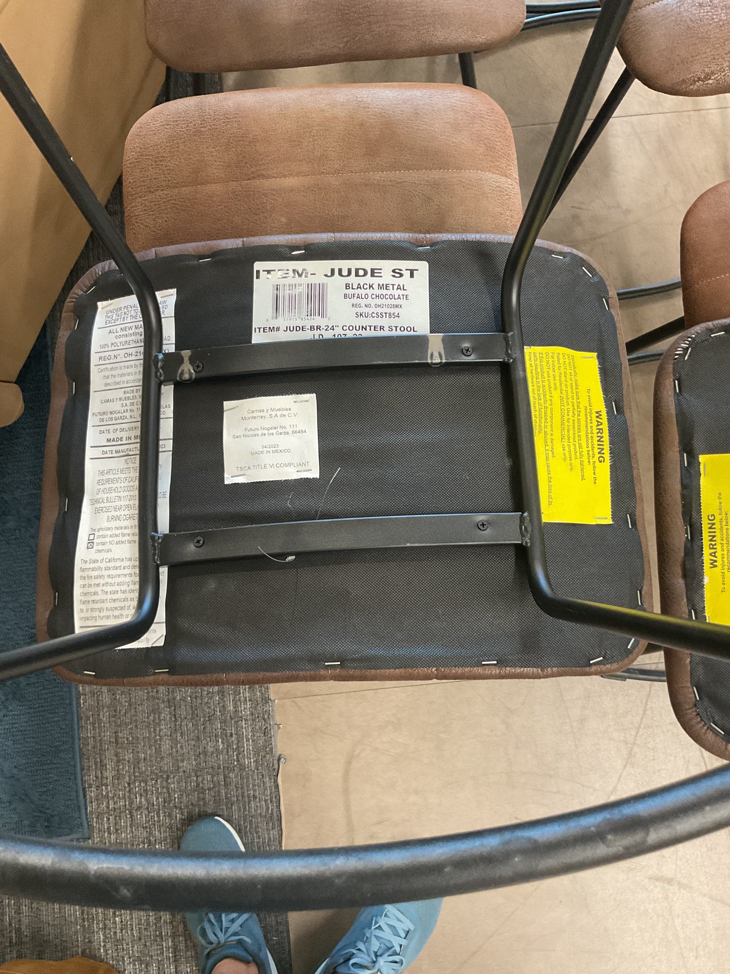 Buffalo chocolate bar stools