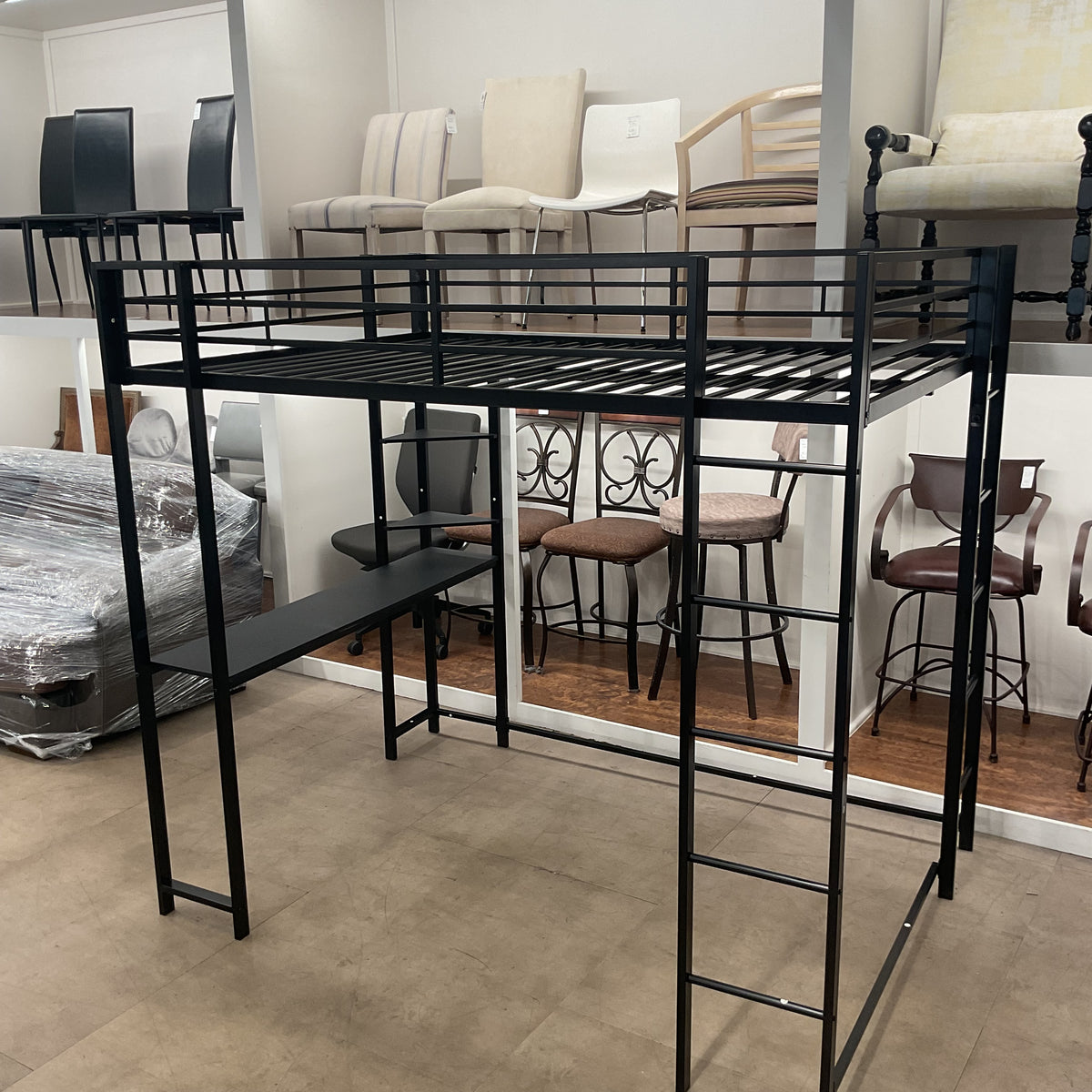 Work Station Full Loft Bed (B108)