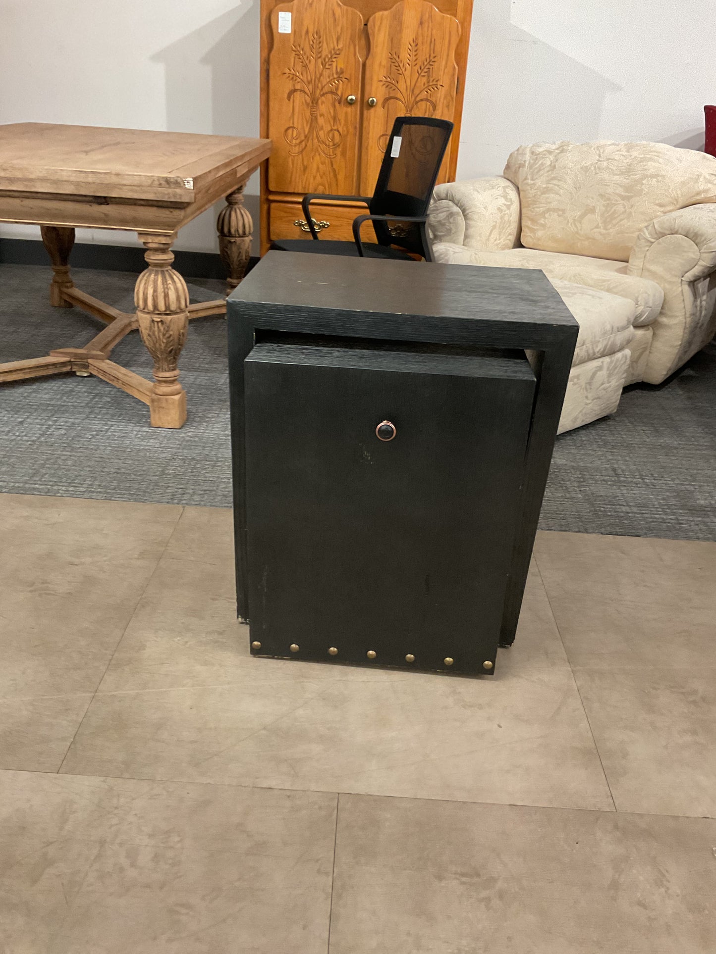 Black Nesting Table Set