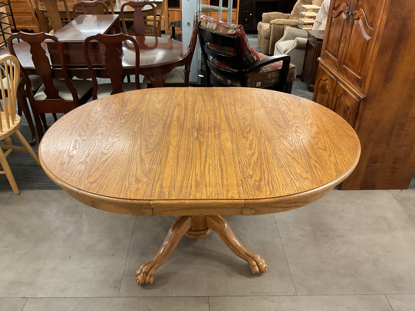 Lion Paw Oak Dining Table