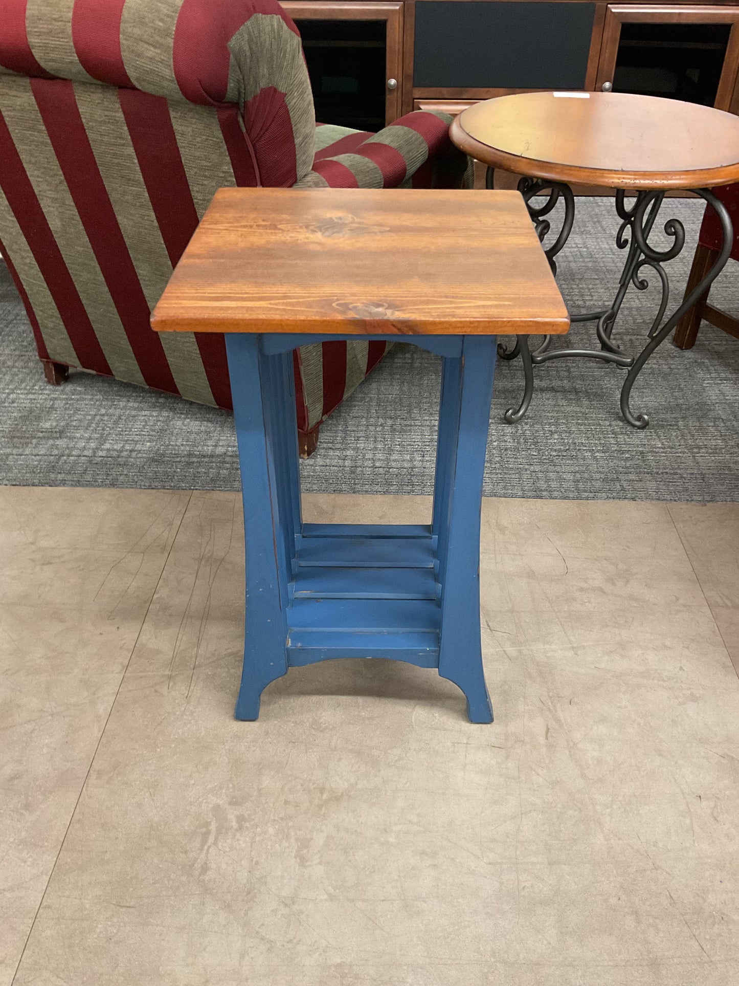 Blue Side Table