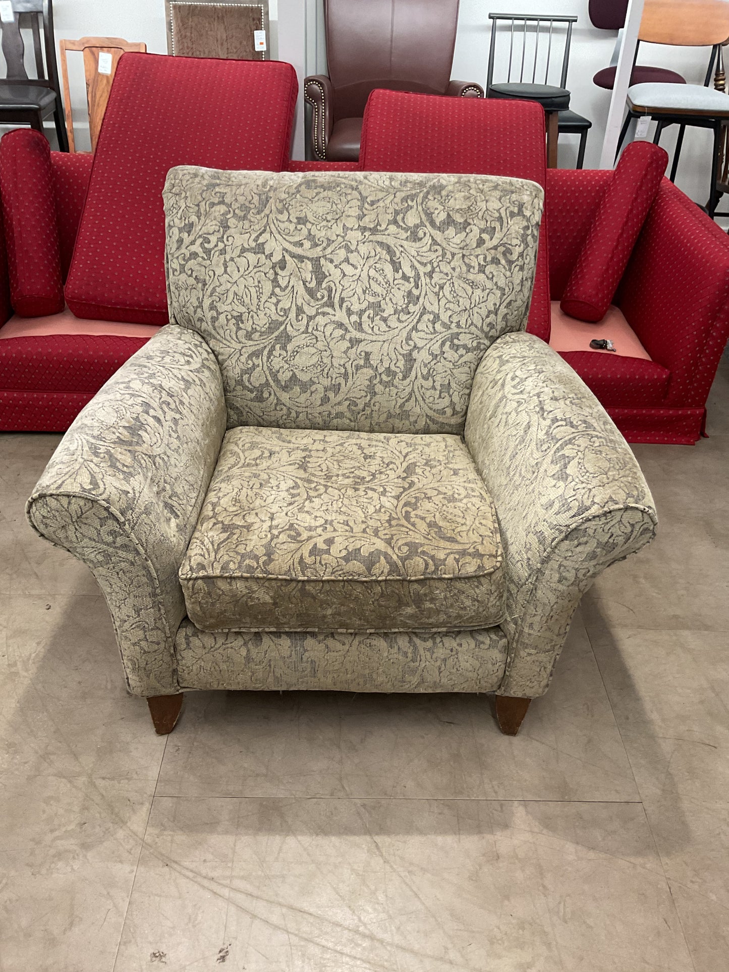 Damask Pattern Armchair