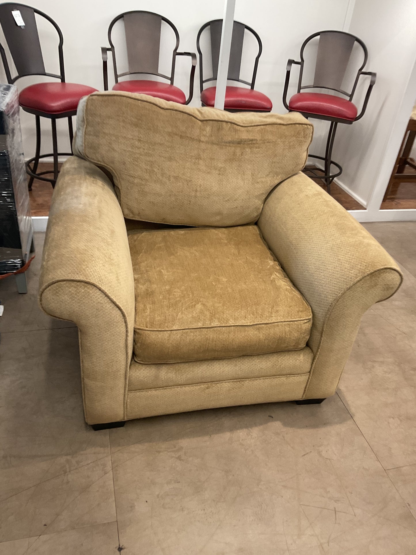 Tan Oversized Armchair