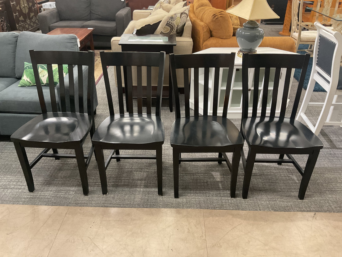 All Black Chair Set