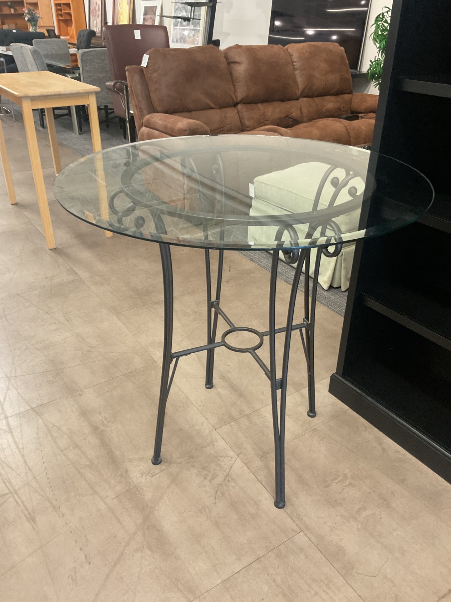 Glass Bistro Table