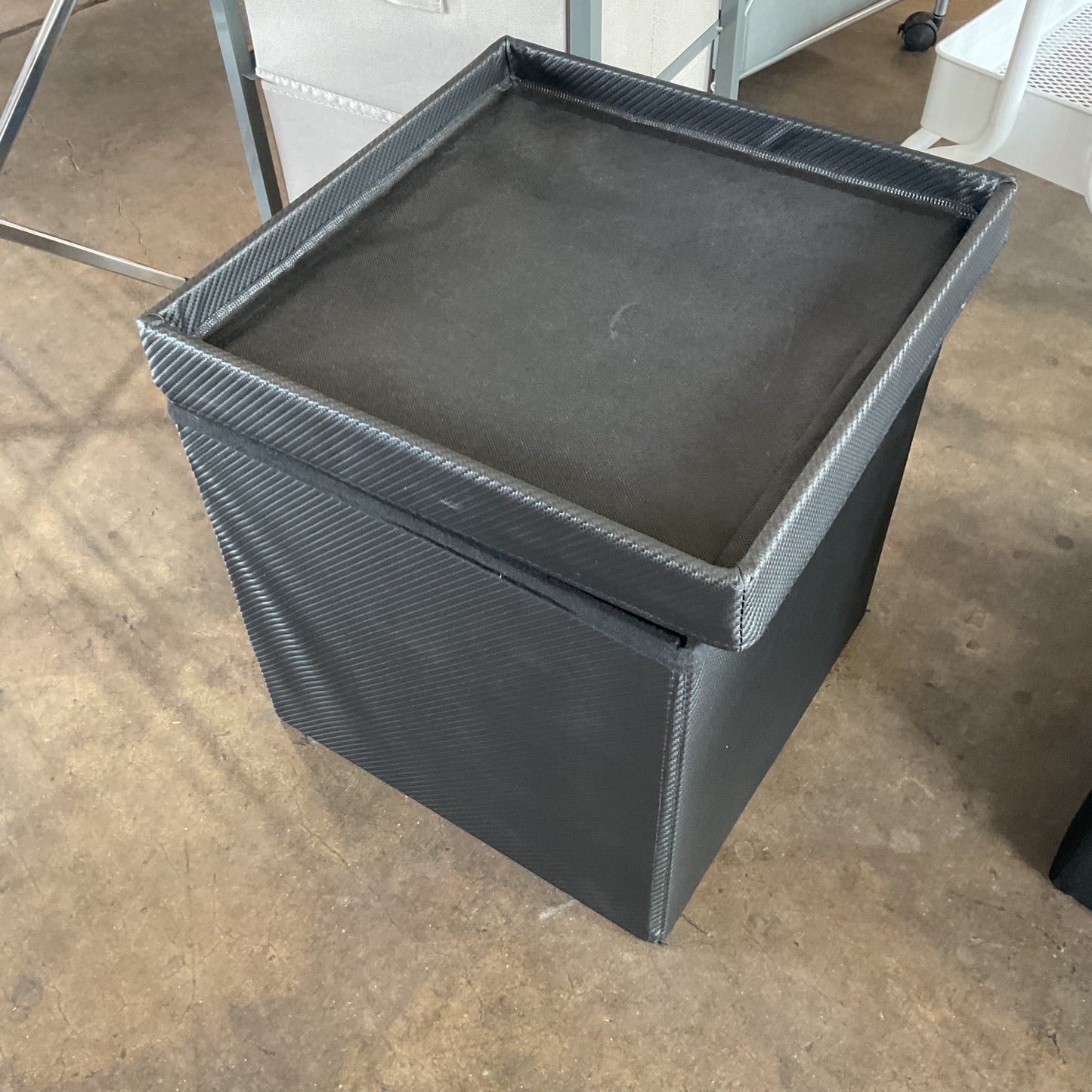 Faux Leather Ottoman **wh