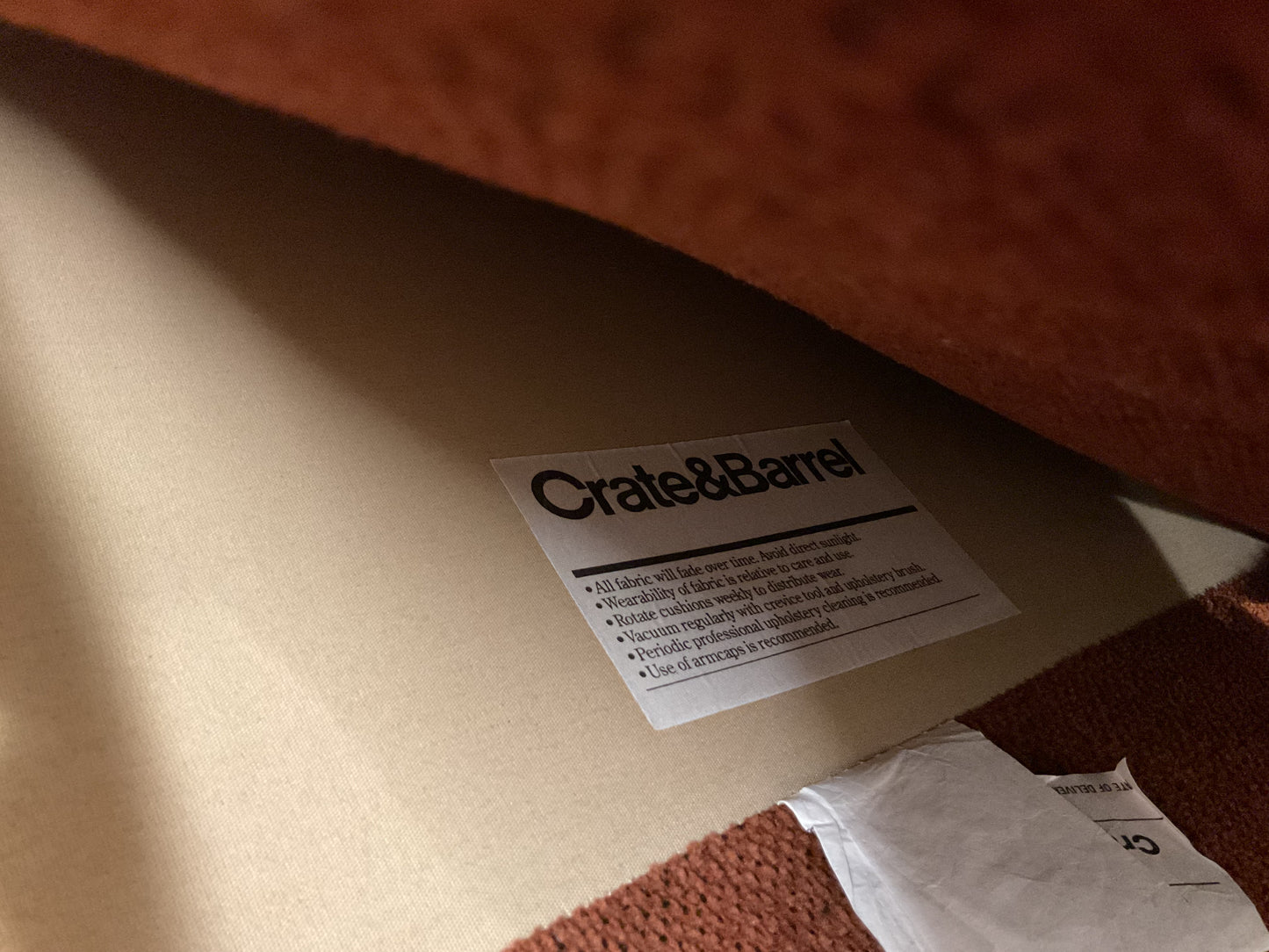 Burnt Orange Sectional