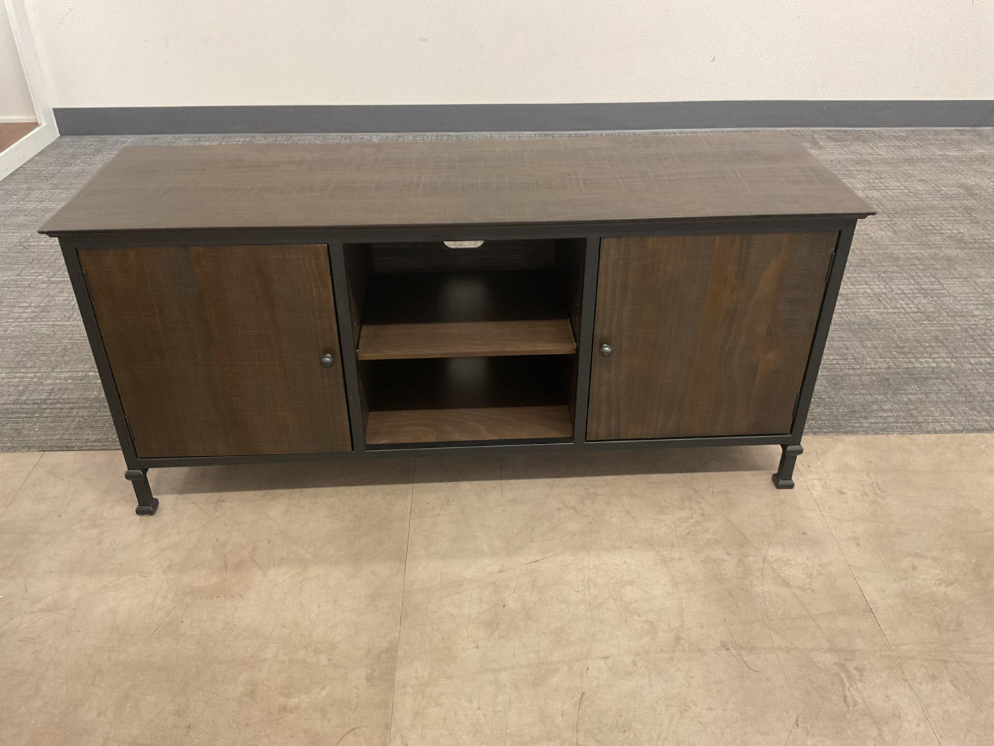 Dark Wooded Media Console