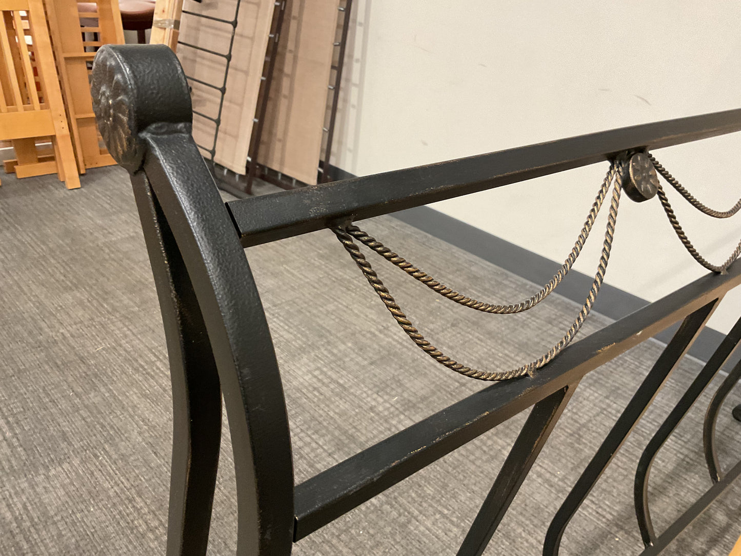 Wrought Iron King Headboard (B040)