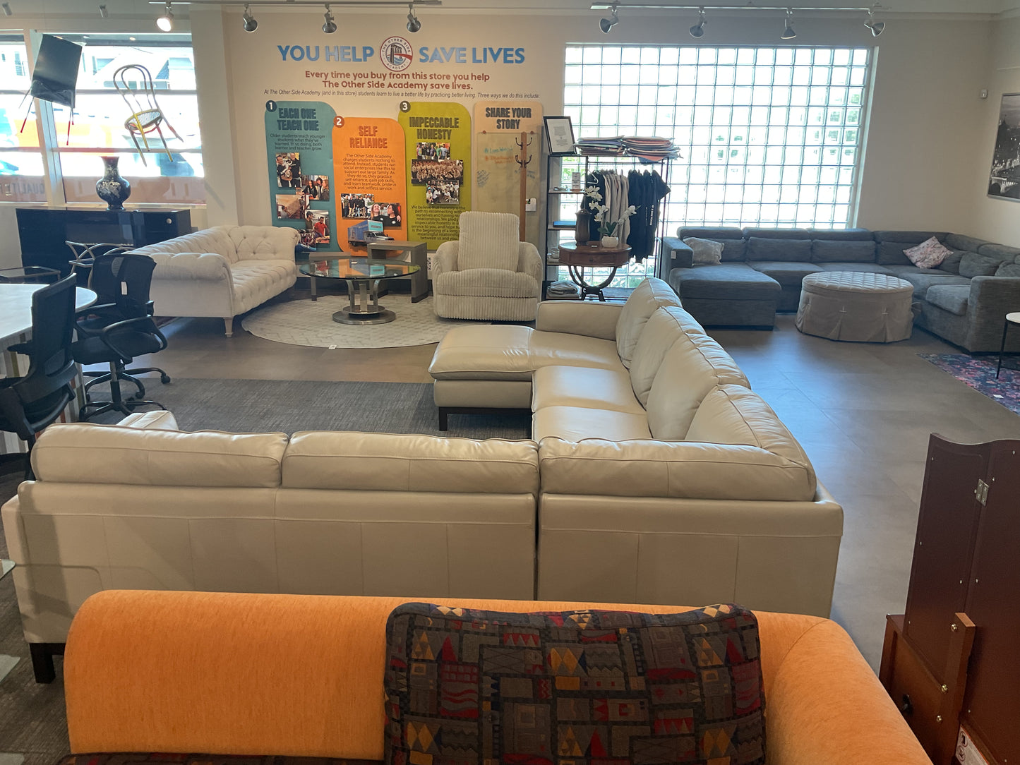 The Great Leather Sectional