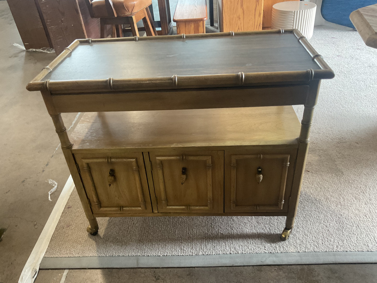 Vintage Bamboo Buffet