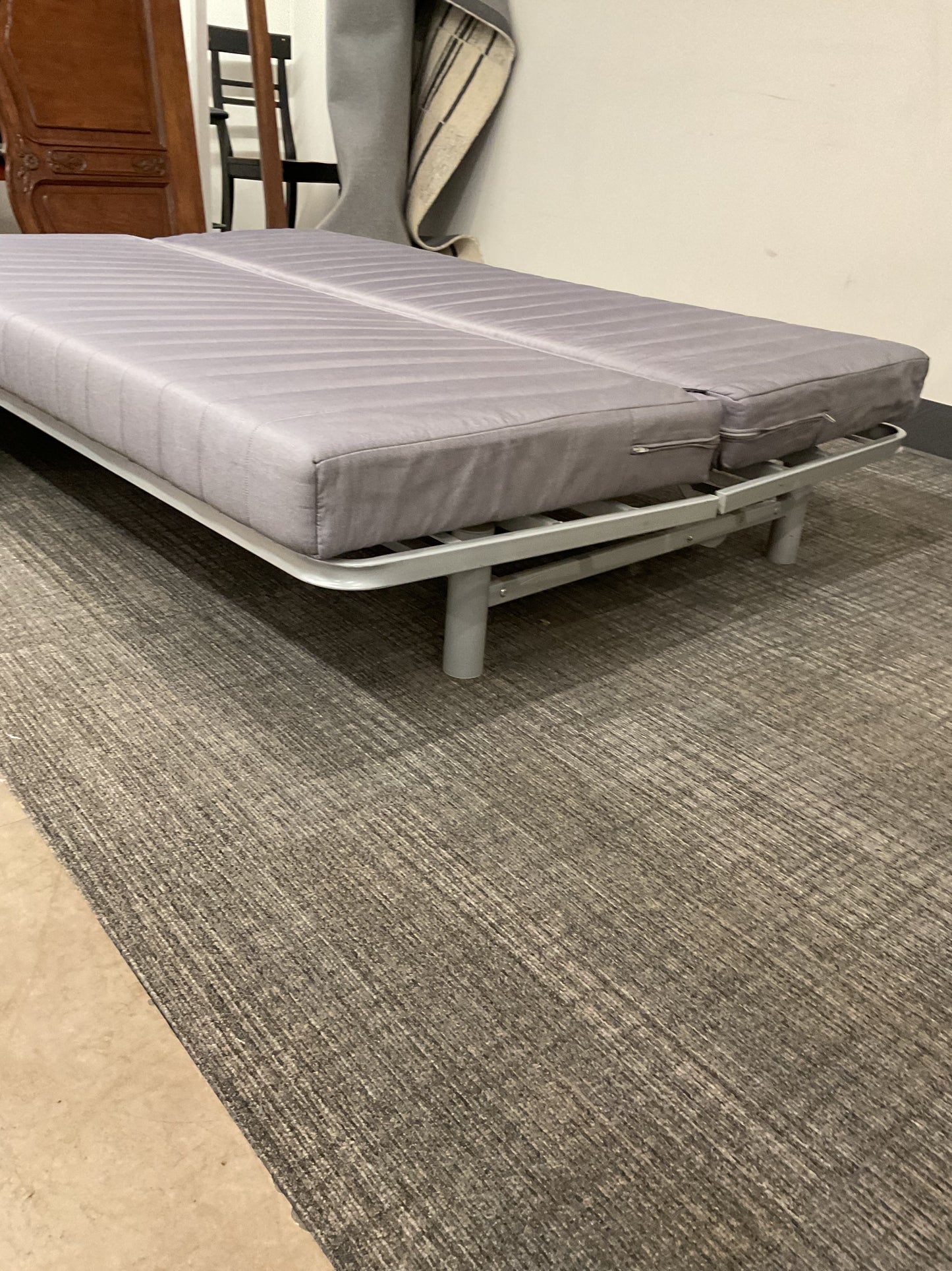 Light Grey Futon Sofa Bed