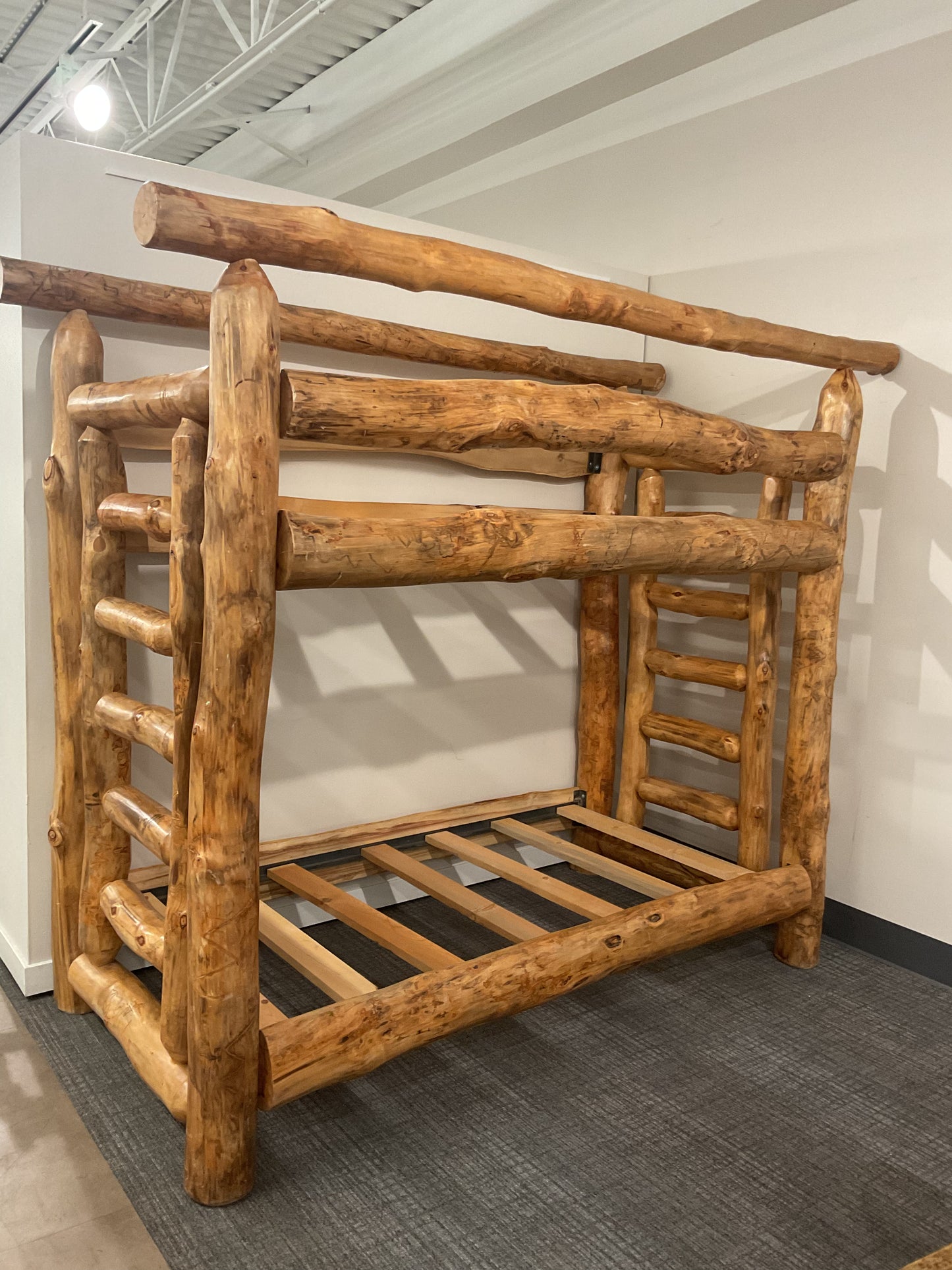 Rustic Log Bunk Bed