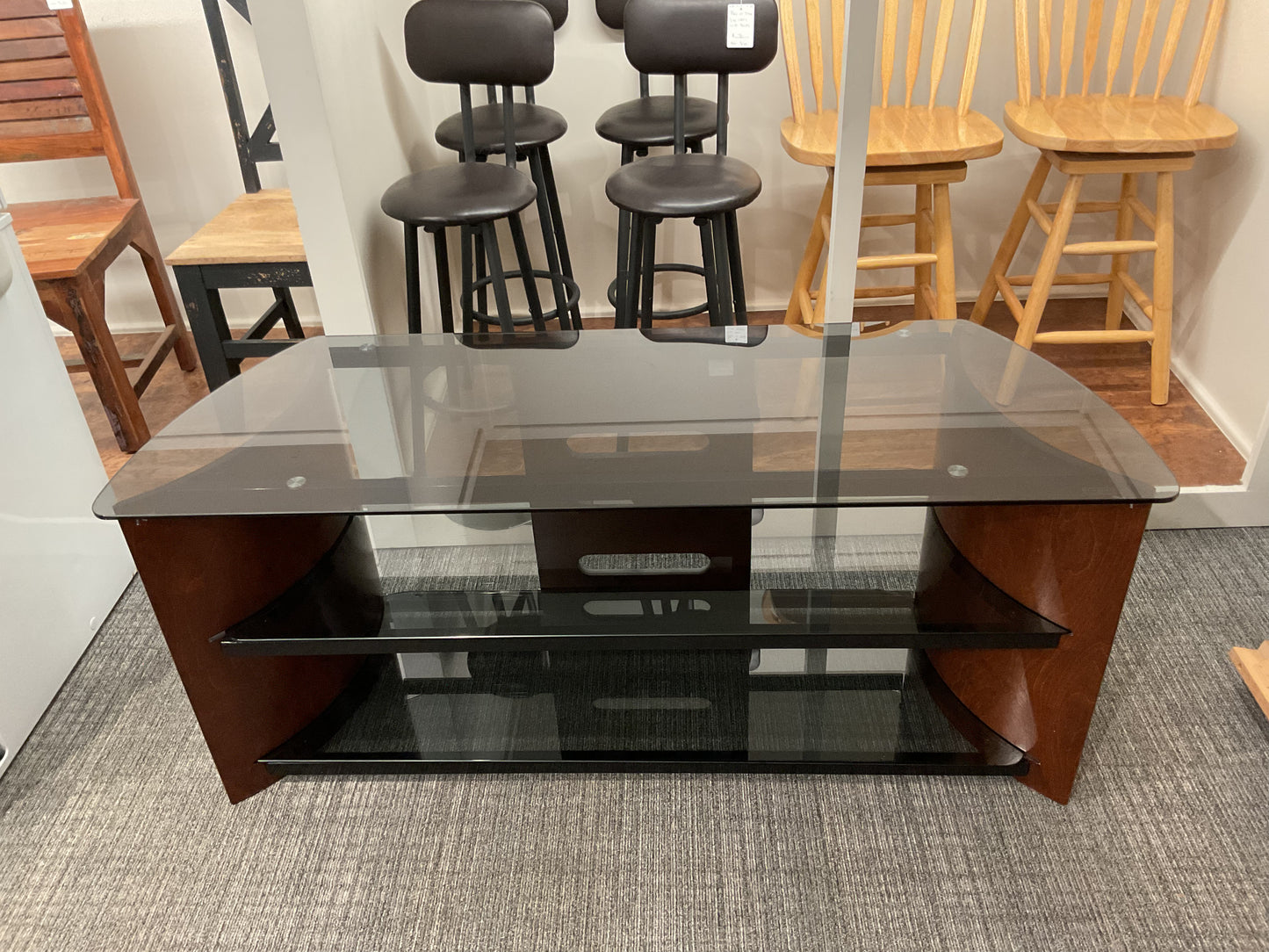 Glass TV Console