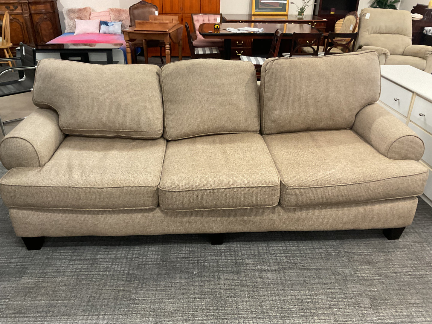 Beige 3 Seat Sofa