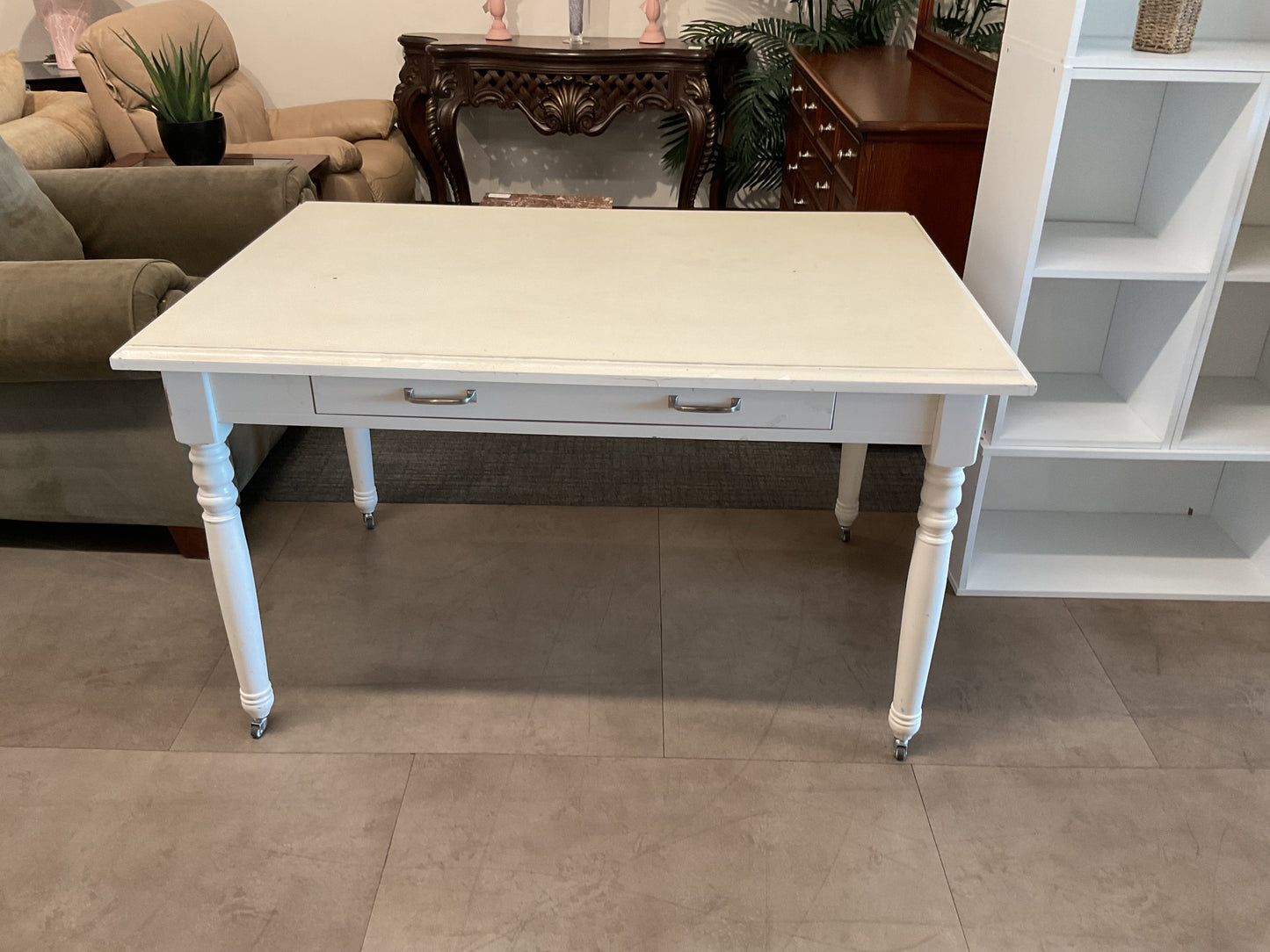 Farm Table W/Drawer