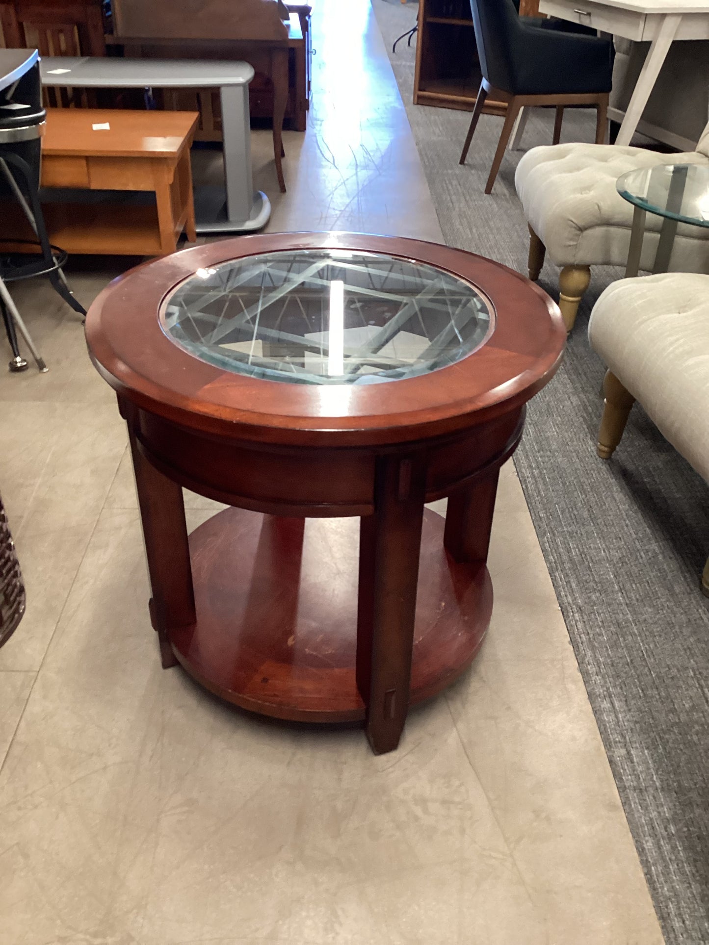 Crop Circle End Table