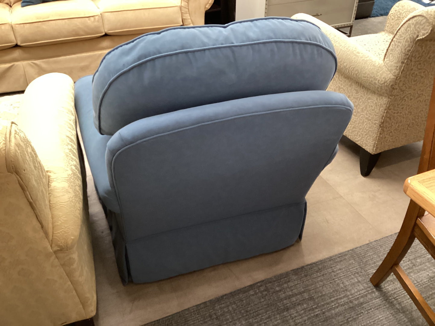 My Blue Suede Chair