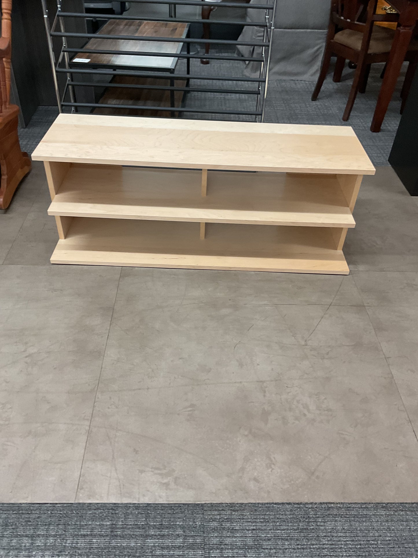 Blonde entertainment center