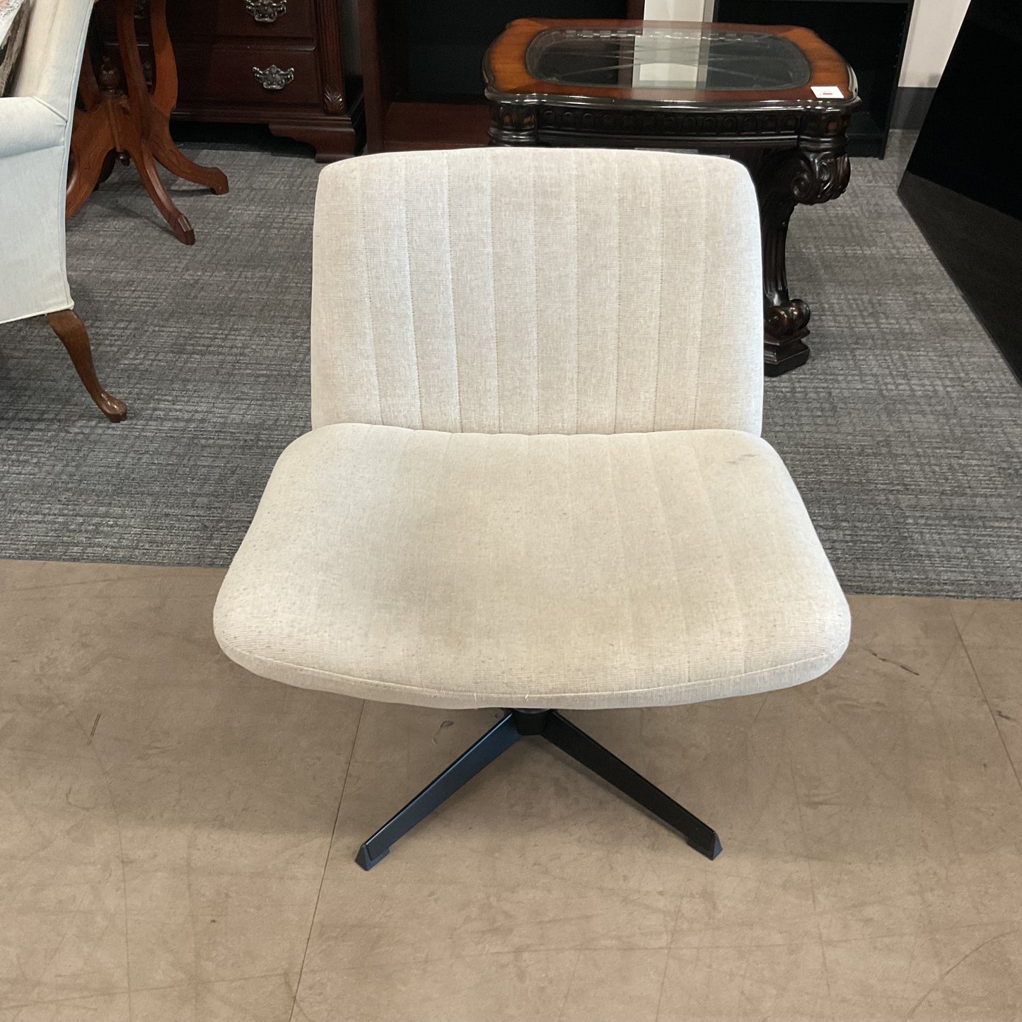 Cream Crisscross Chair