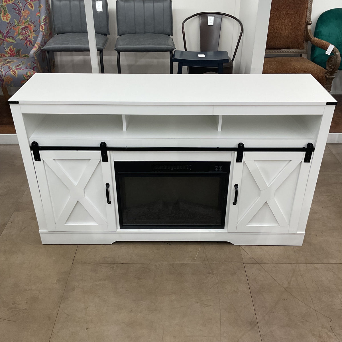 Farmhouse Fireplace Console