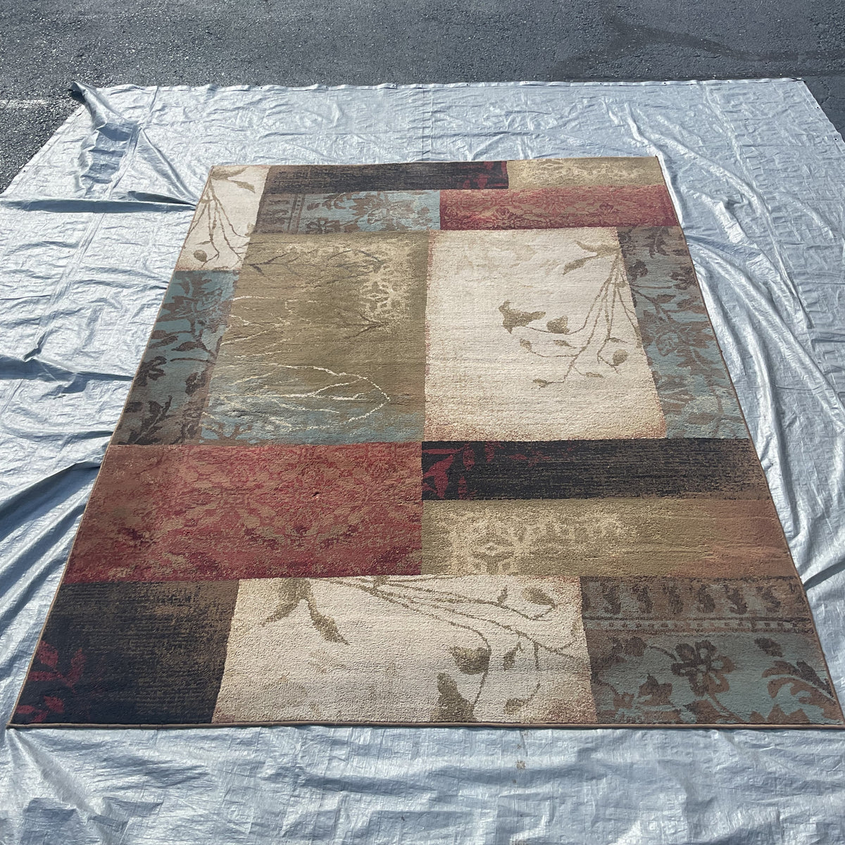 Floral Boxes Rug (R092)