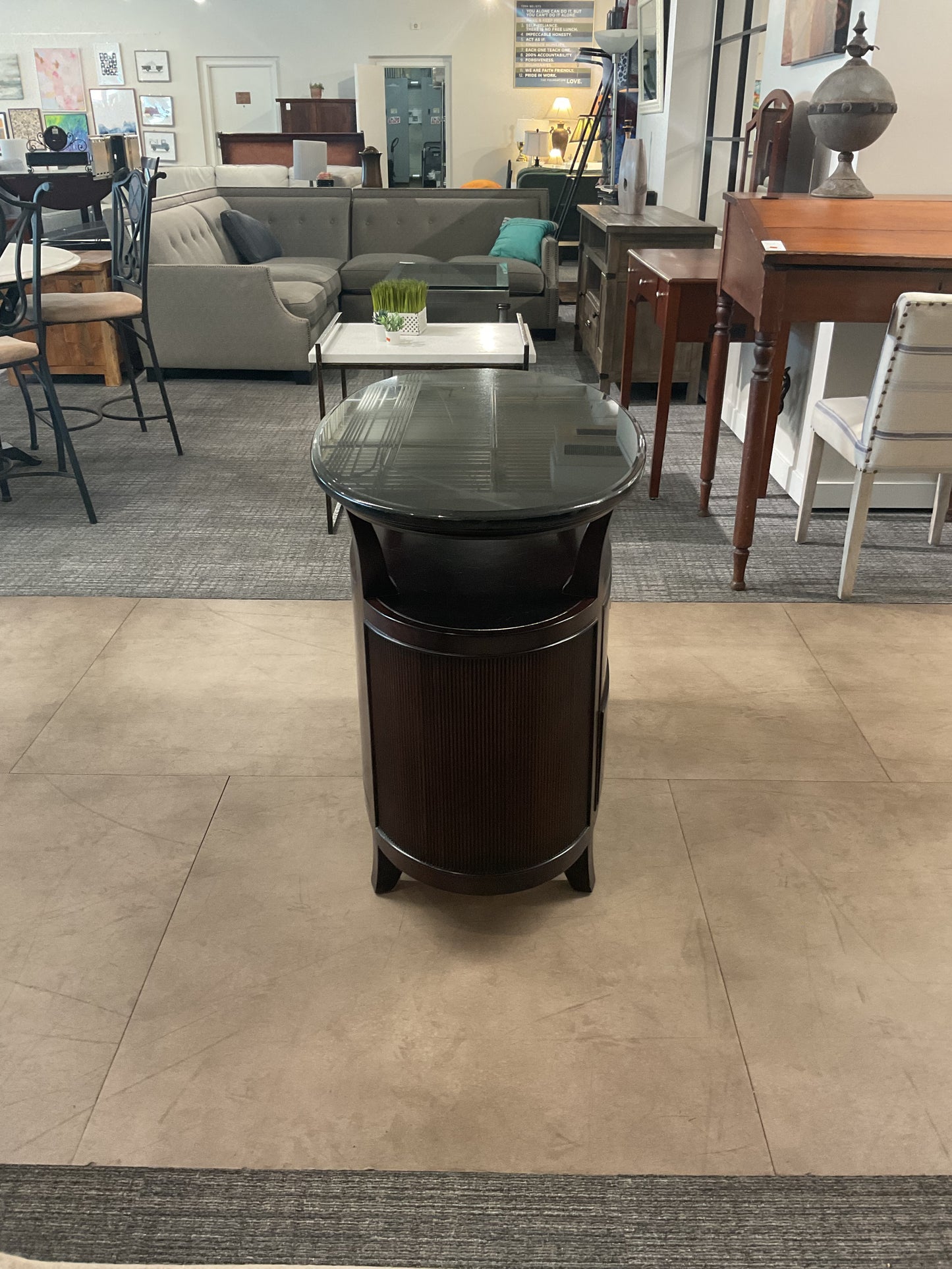 Mahogany Pool Side Table