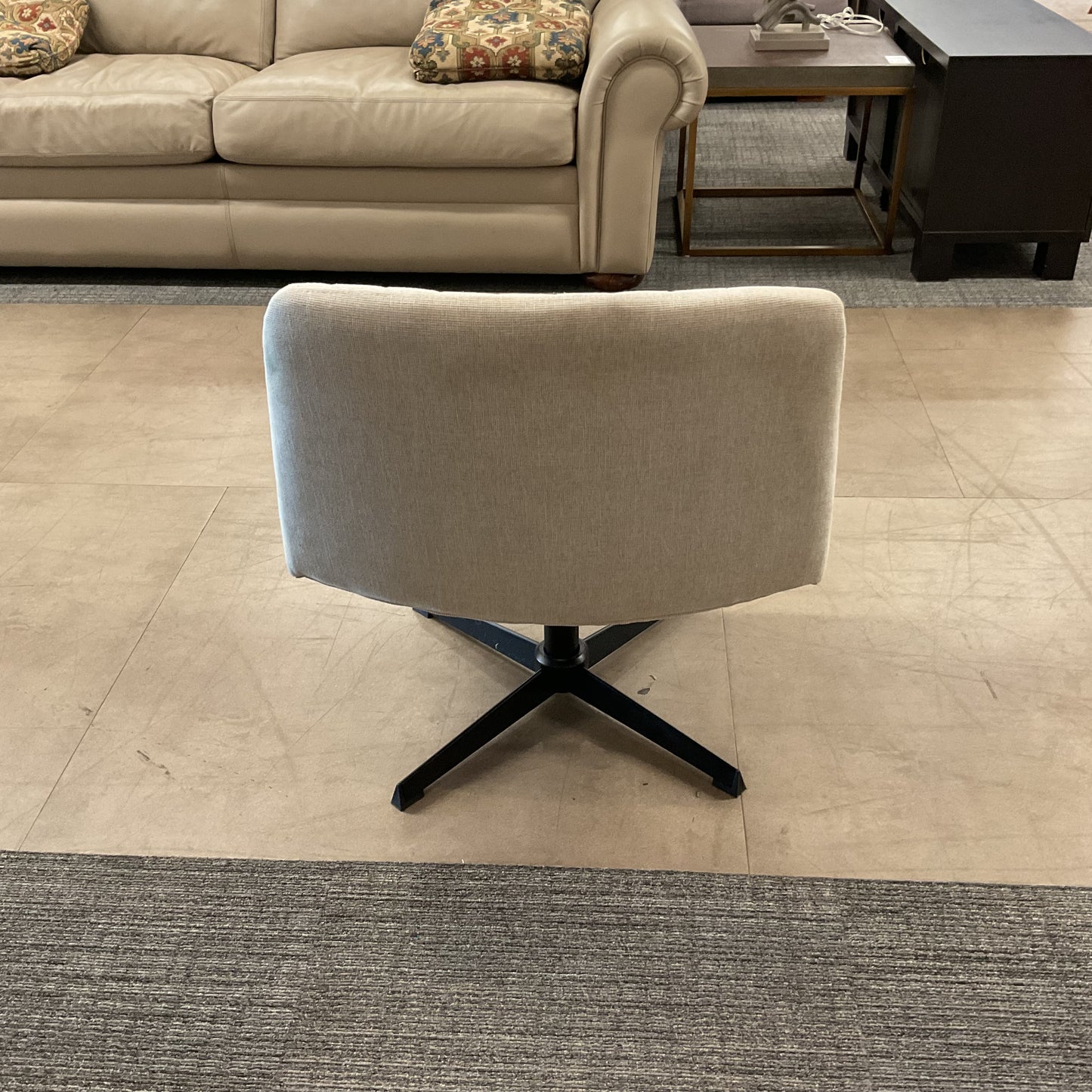 Cream Crisscross Chair