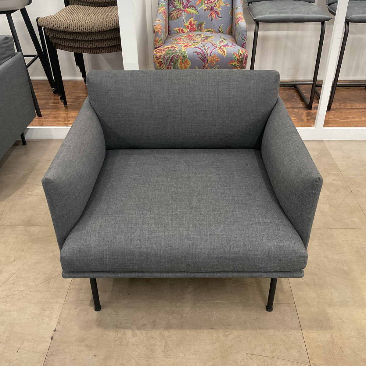 Premium Gray Lounge Chair