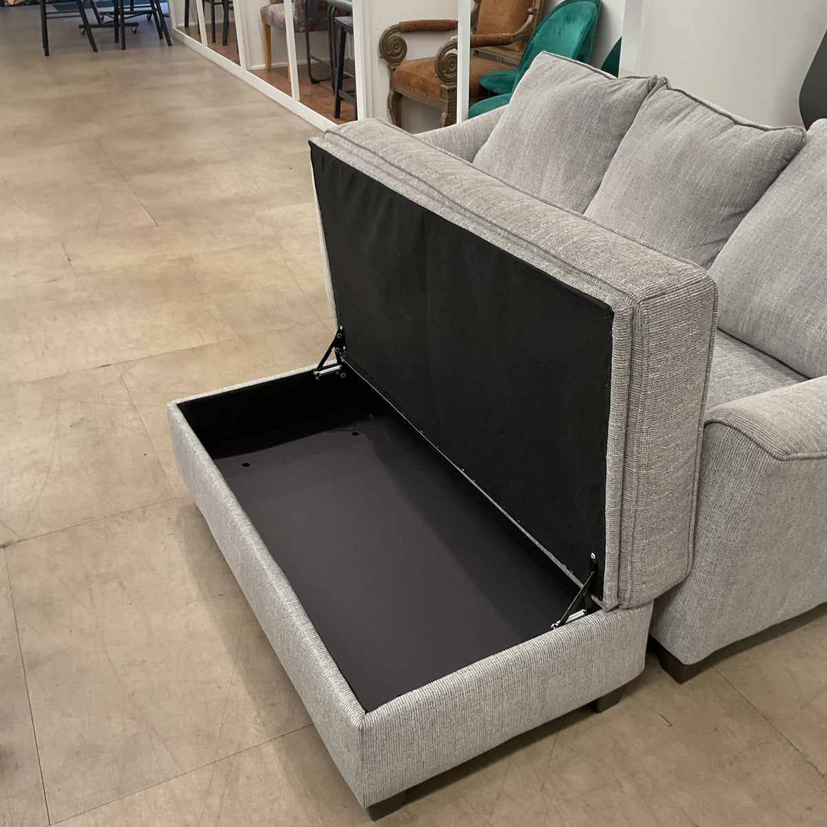 Big Grey Sofa W/ Ottoman