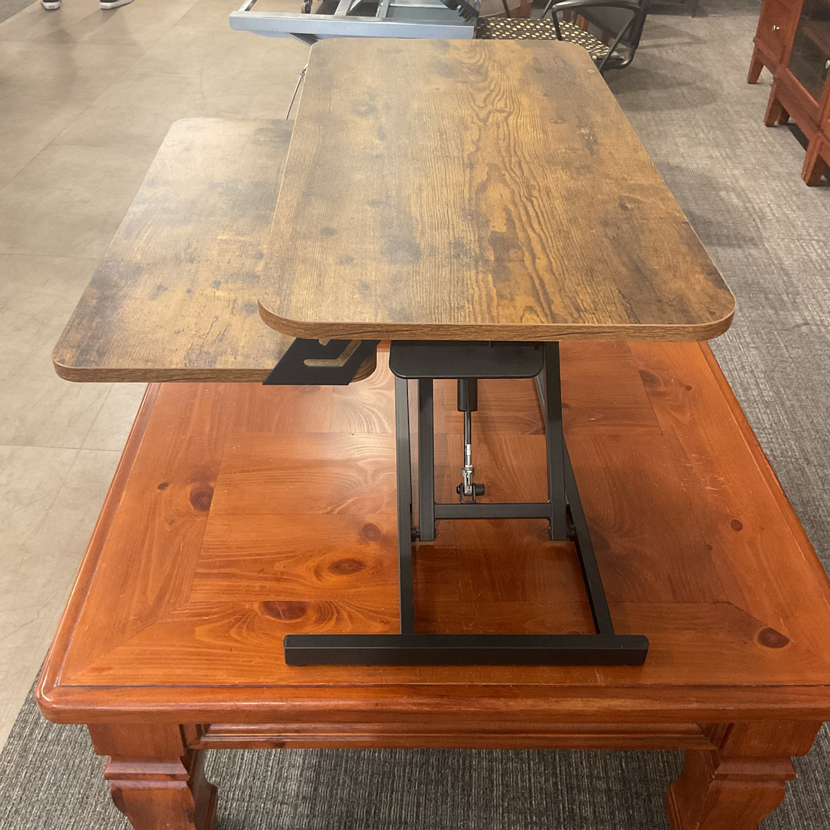 Rustic Desk Converter