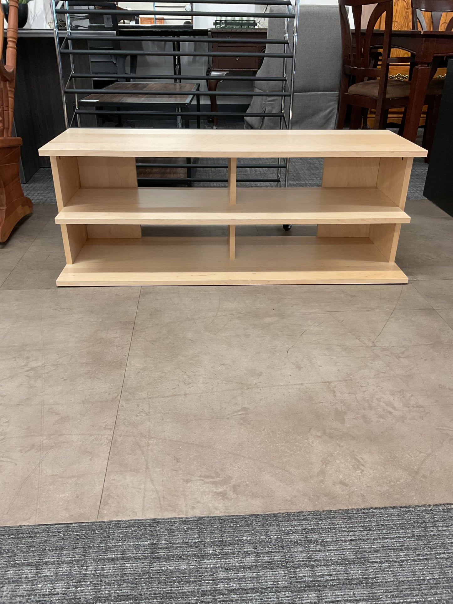 Blonde entertainment center