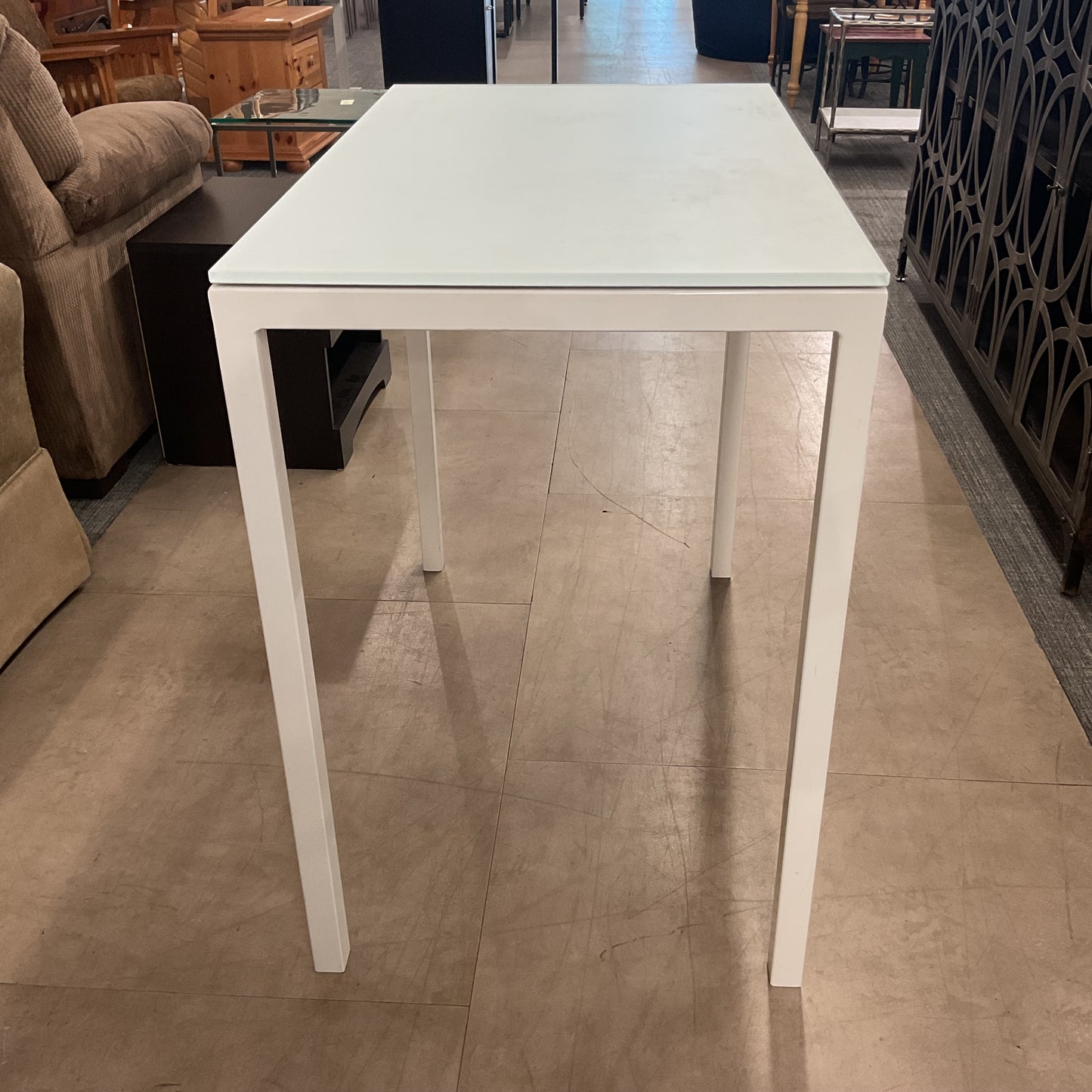 Frosted Glass Top Table
