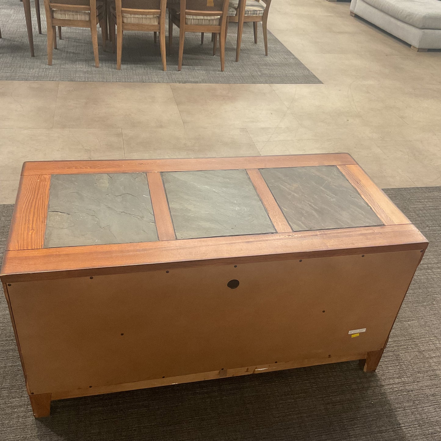 Warm Oak Media Console