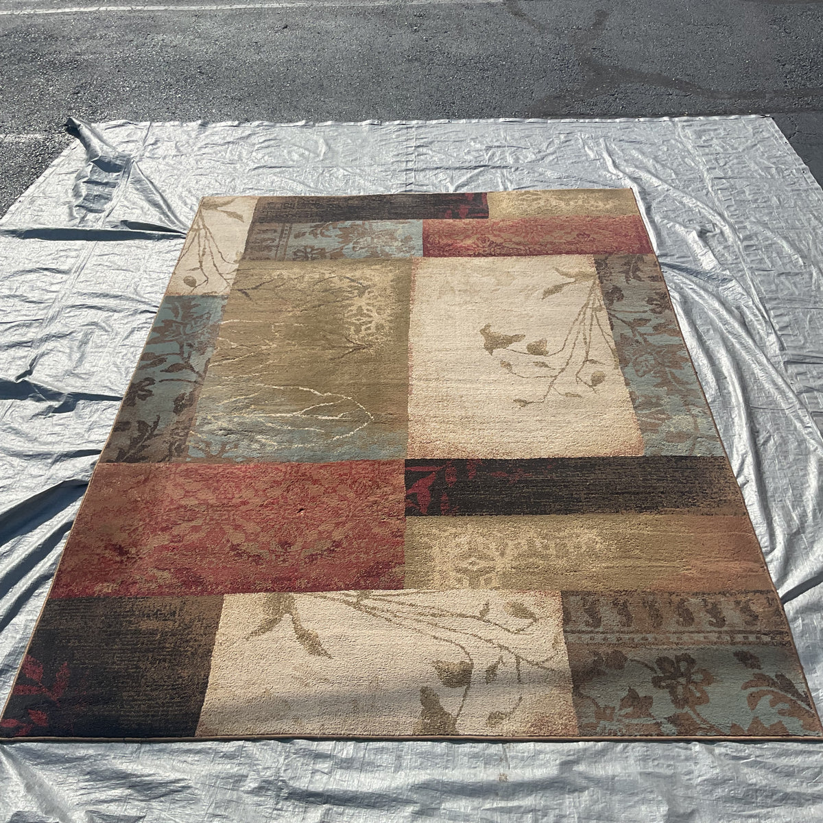 Floral Boxes Rug (R092)