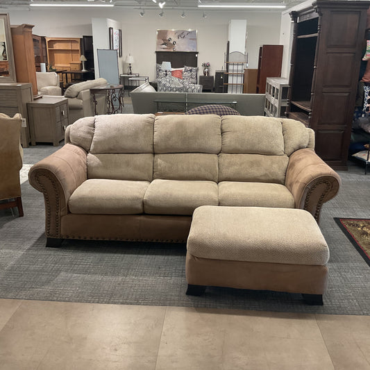Sandy Sofa W/ Ottoman