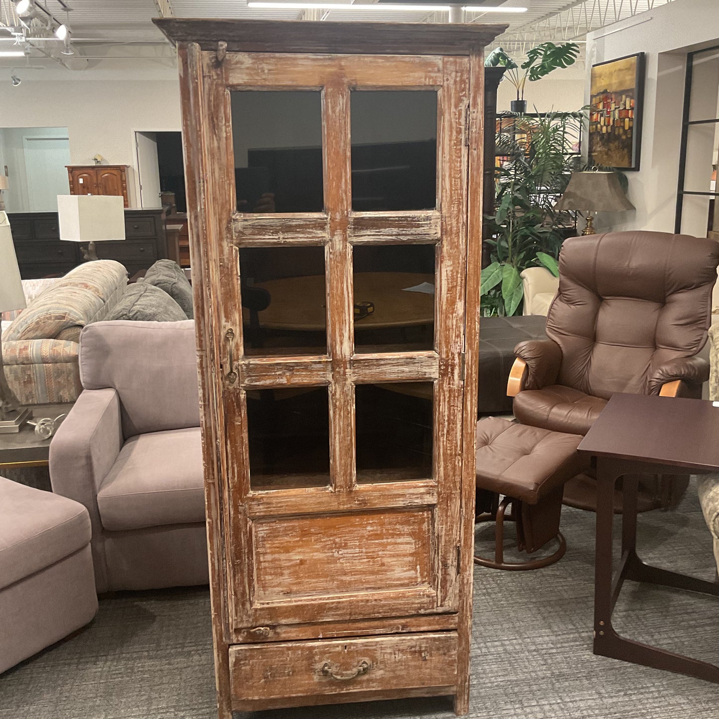 Six-Pane Glass Cabinet