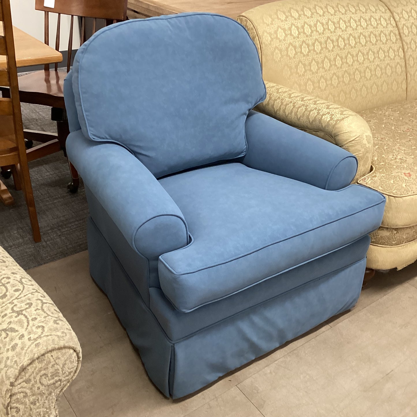 My Blue Suede Chair