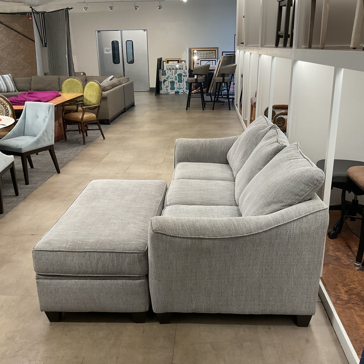 Big Grey Sofa W/ Ottoman