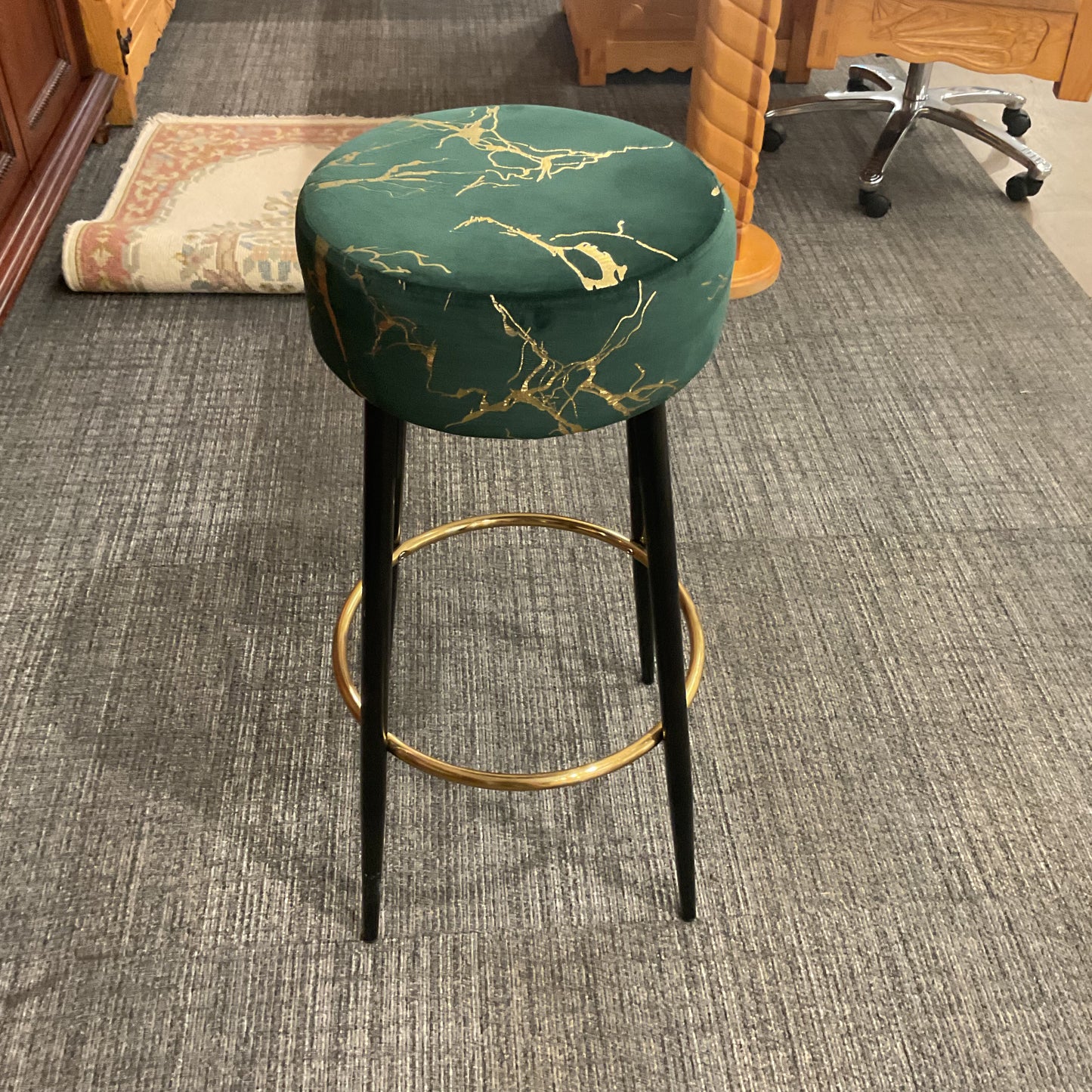 Golden Vein Barstool Pair