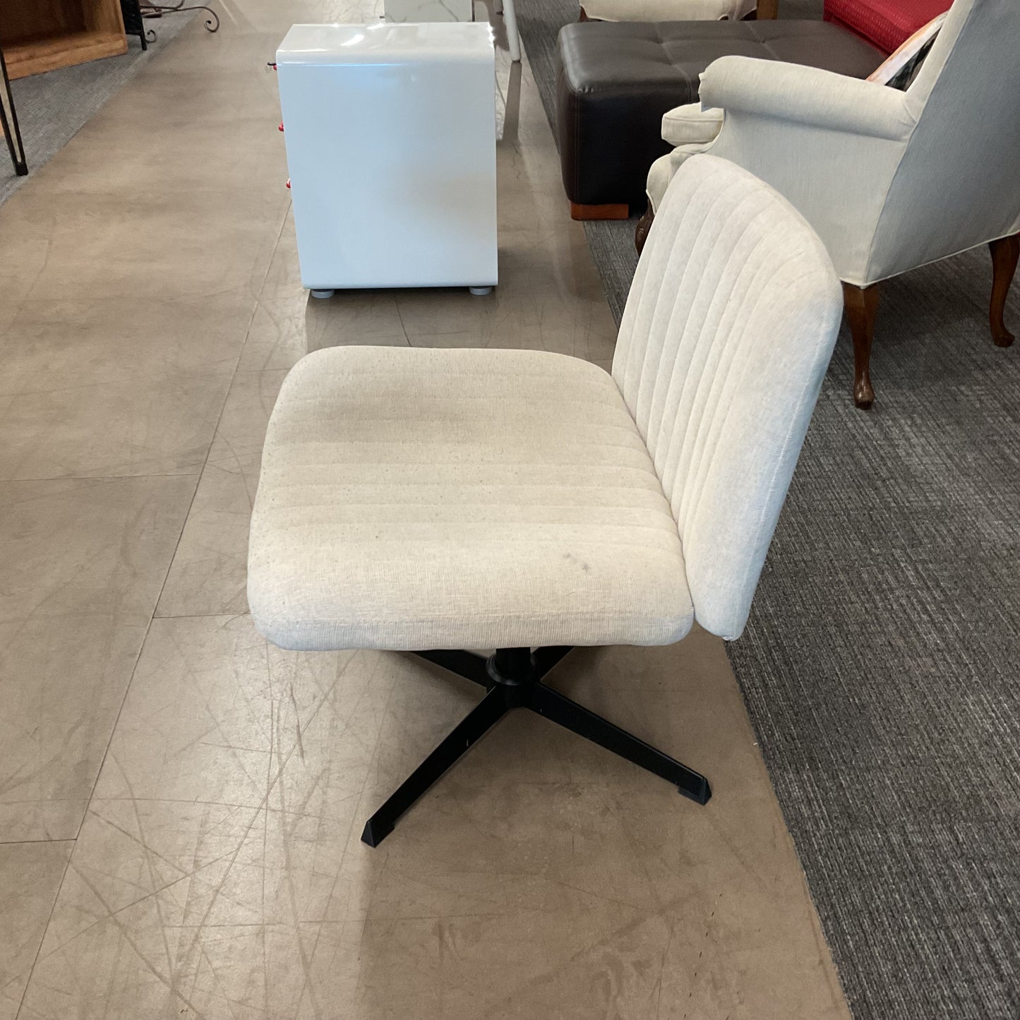 Cream Crisscross Chair