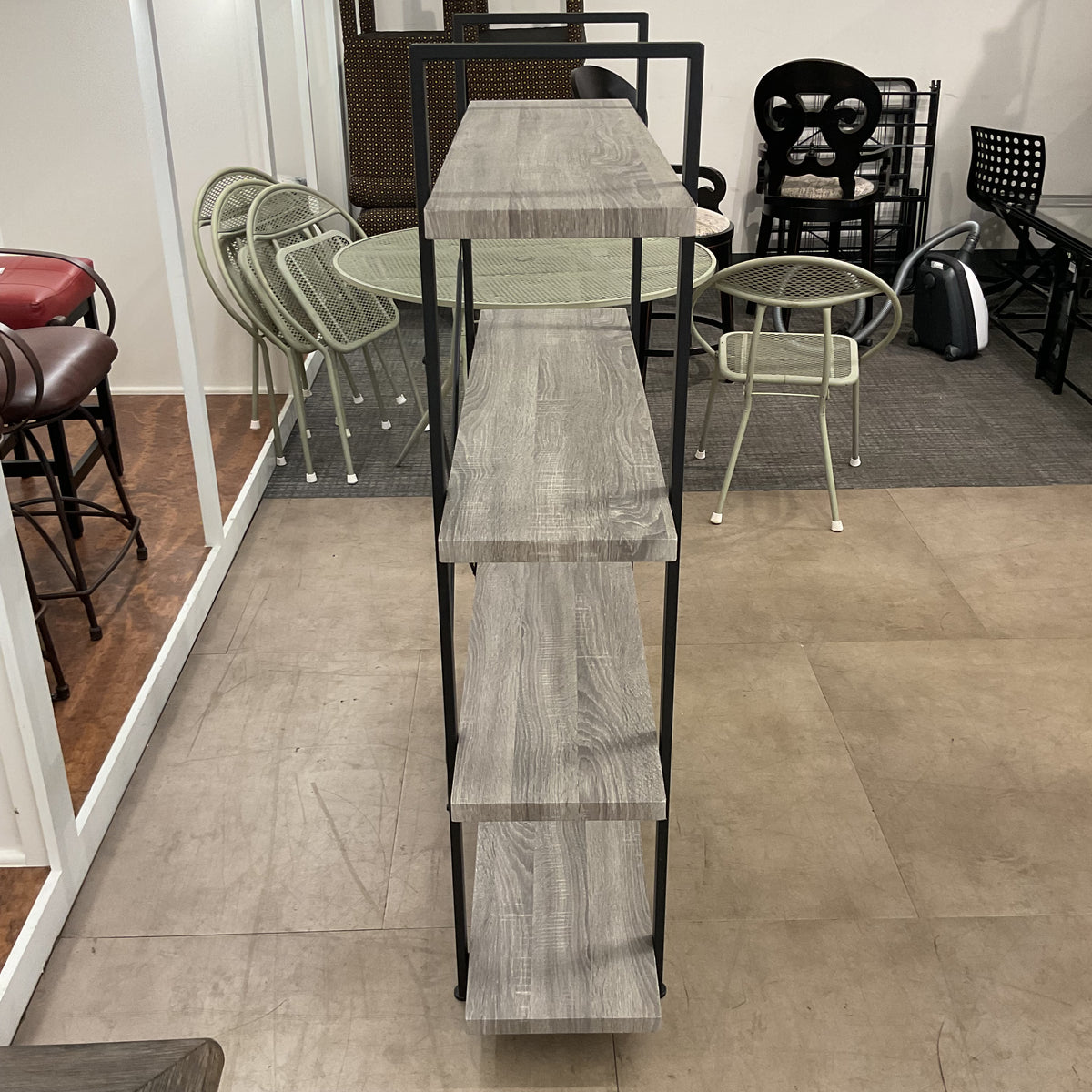 Oak Gray Bookshelf