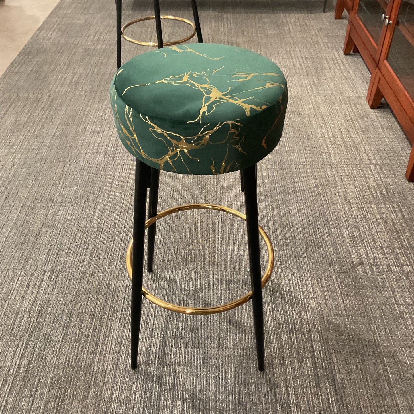 Golden Vein Barstool Pair