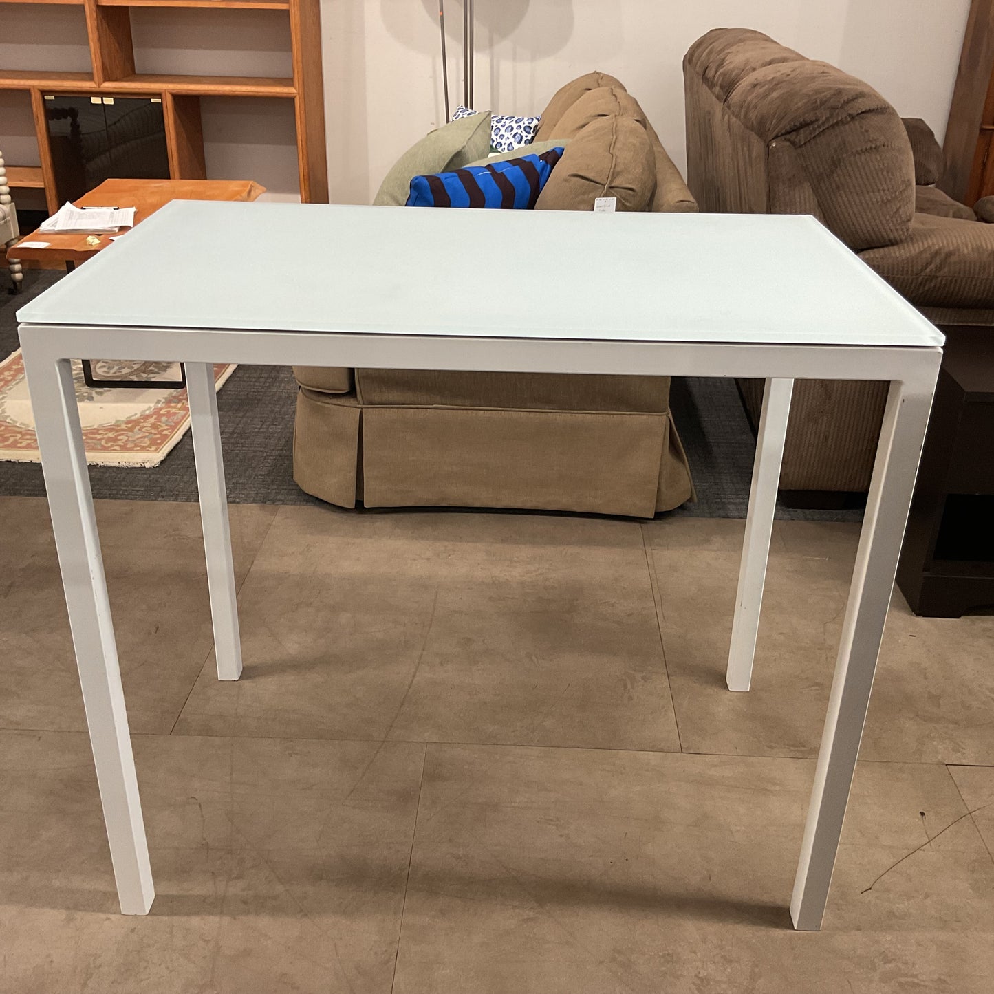 Frosted Glass Top Table