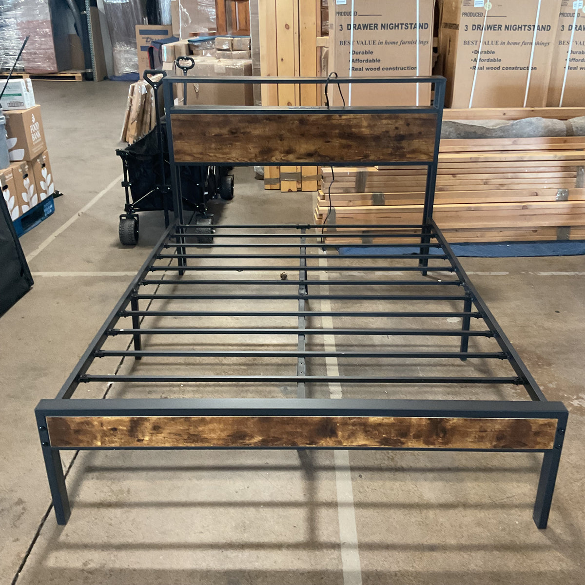 Rustic Brown Full Bed (B103) *WH