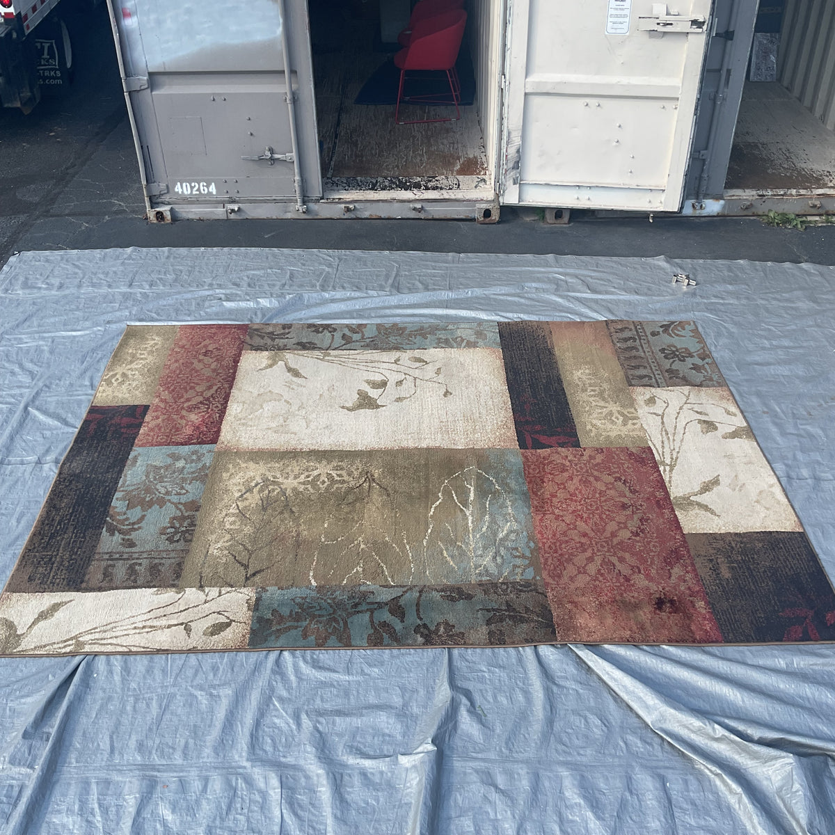 Floral Boxes Rug (R092)