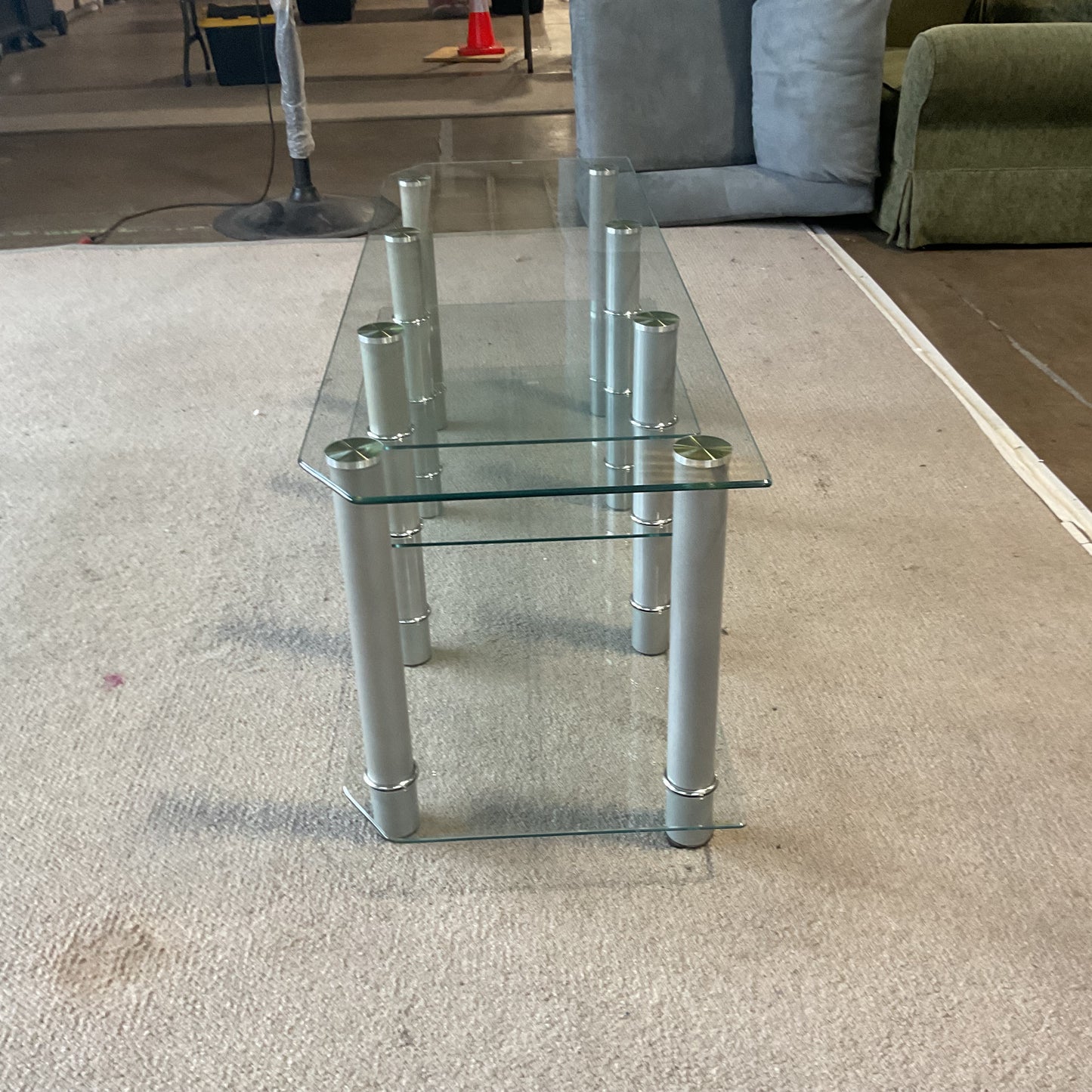 Multi-Tier Glass Entertainment Center *WH