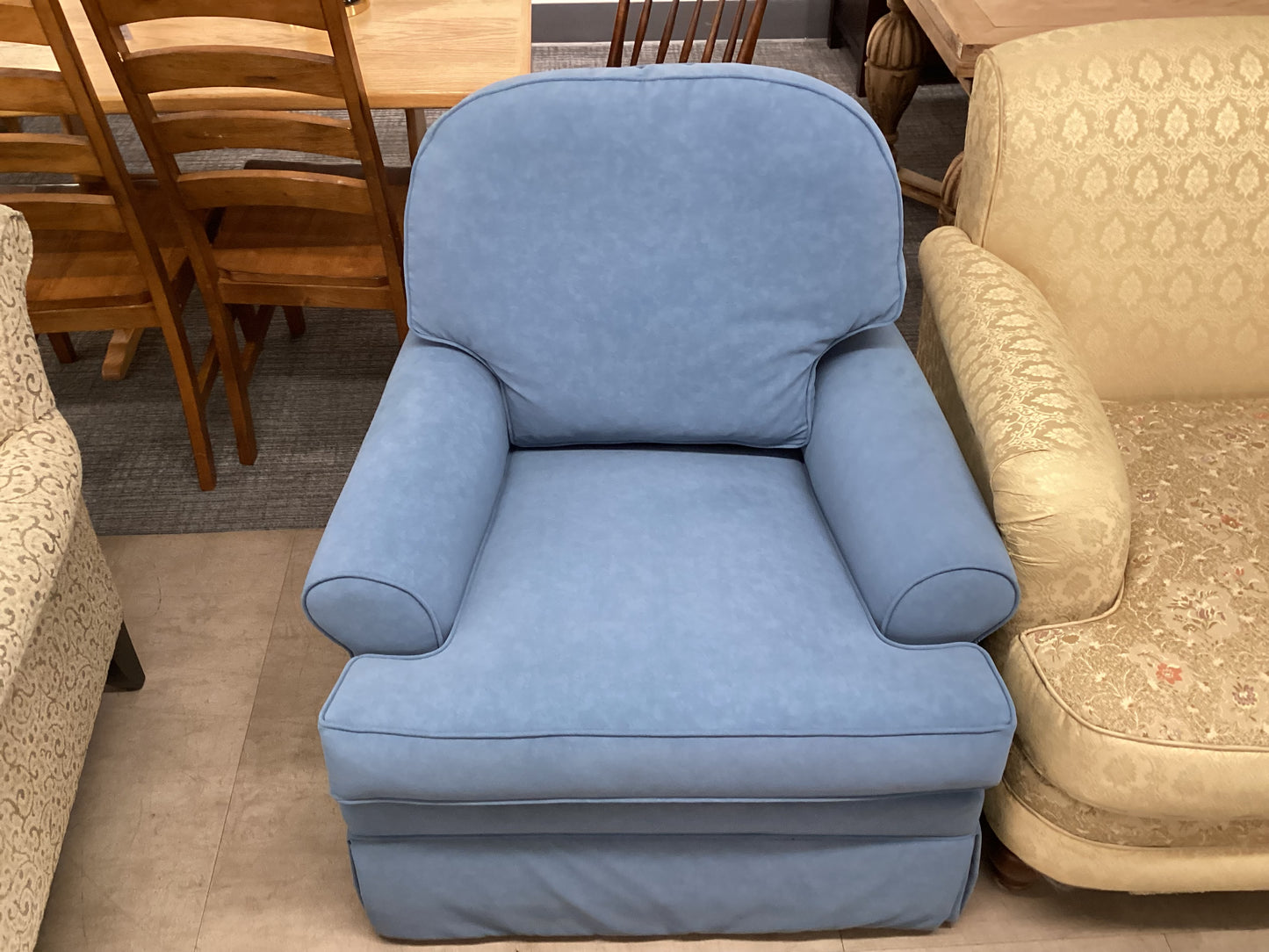My Blue Suede Chair