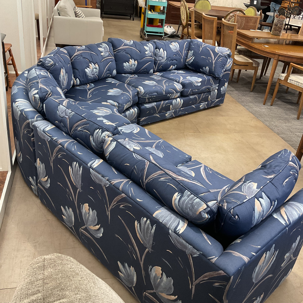 Midnight Floral Sectional